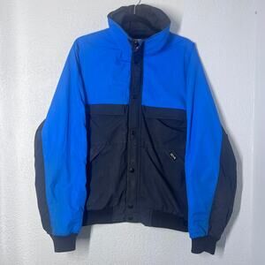 Vintage 80s Skyr Blue Black Full Zip Retro Gorpcore Ski Jacket Large For Men